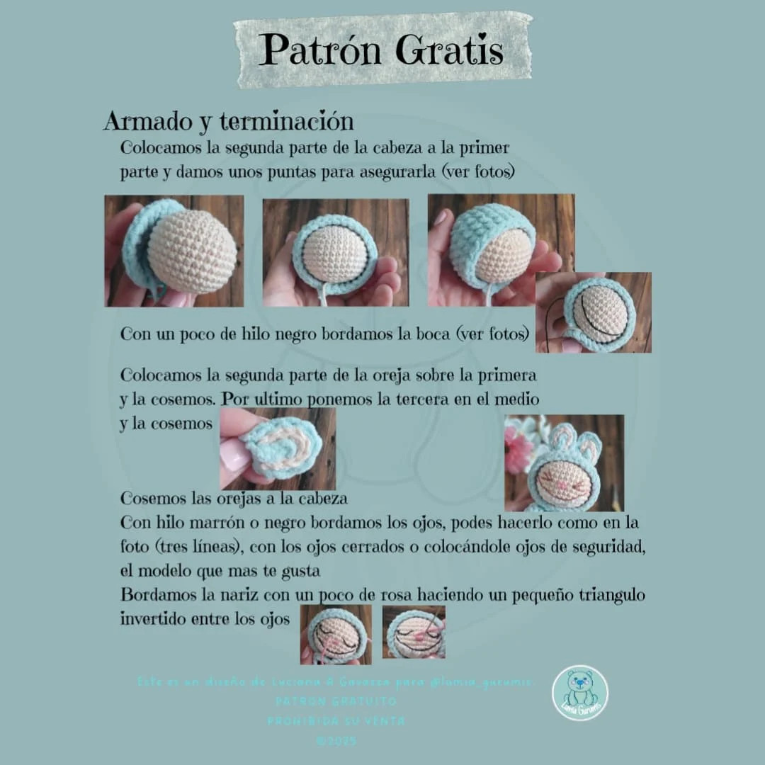 Patrón amigurumi de conejo gratis para el Día Internacional del Amigurumi