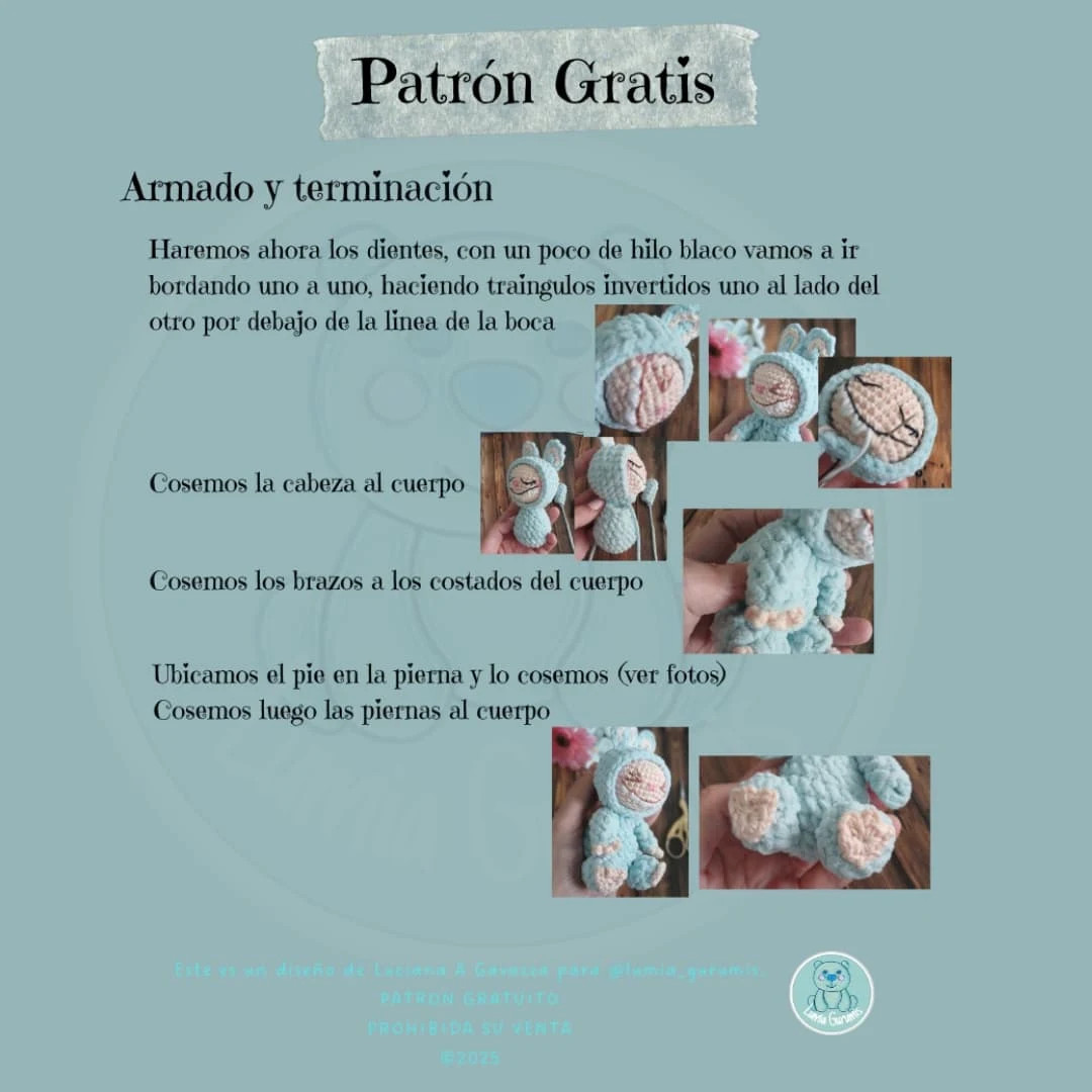 Patrón amigurumi de conejo gratis para el Día Internacional del Amigurumi