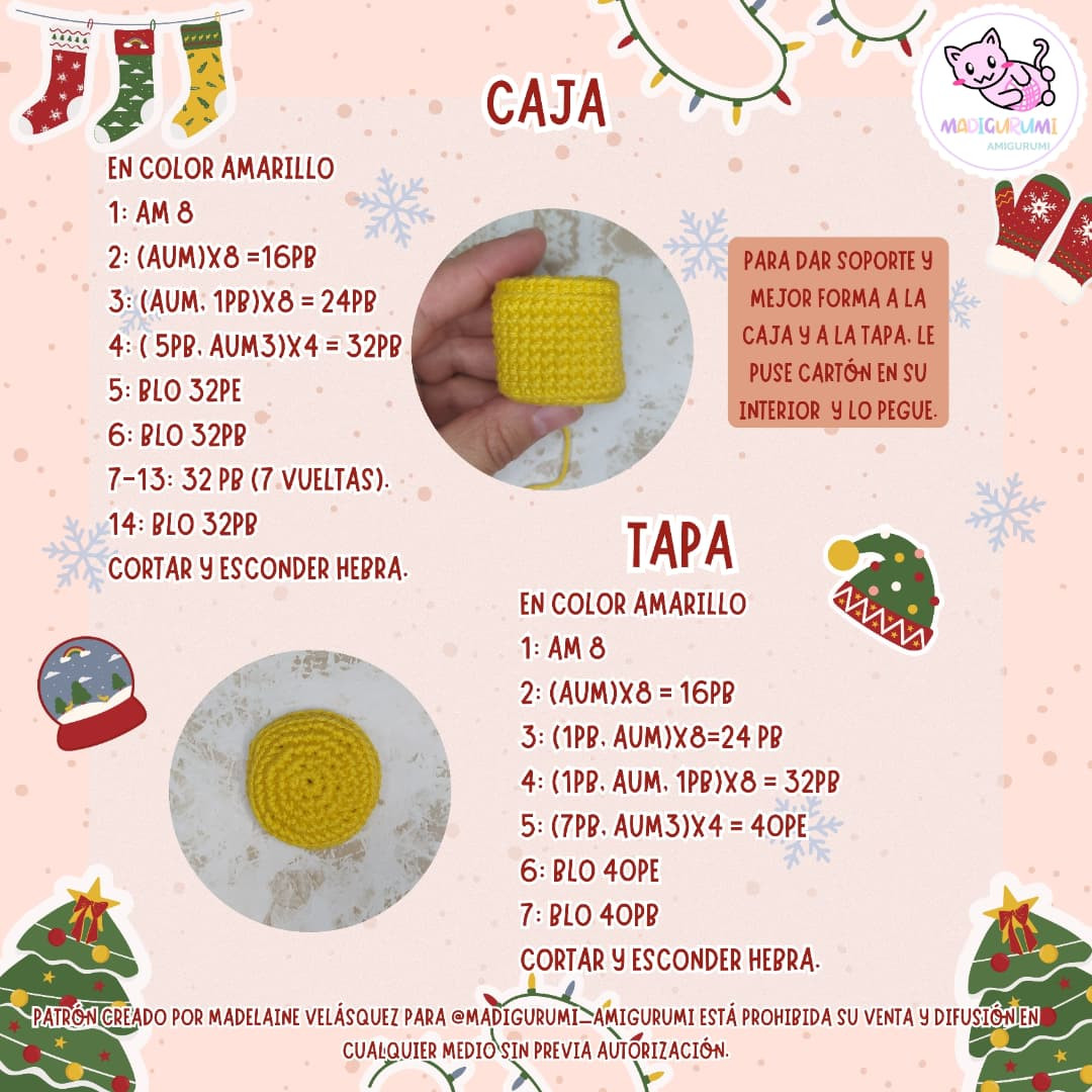 Patrón amigurumi Gaspar: Conejito navideño gratis