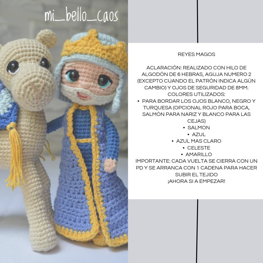 Patrón amigurumi gratis: Belén navideño