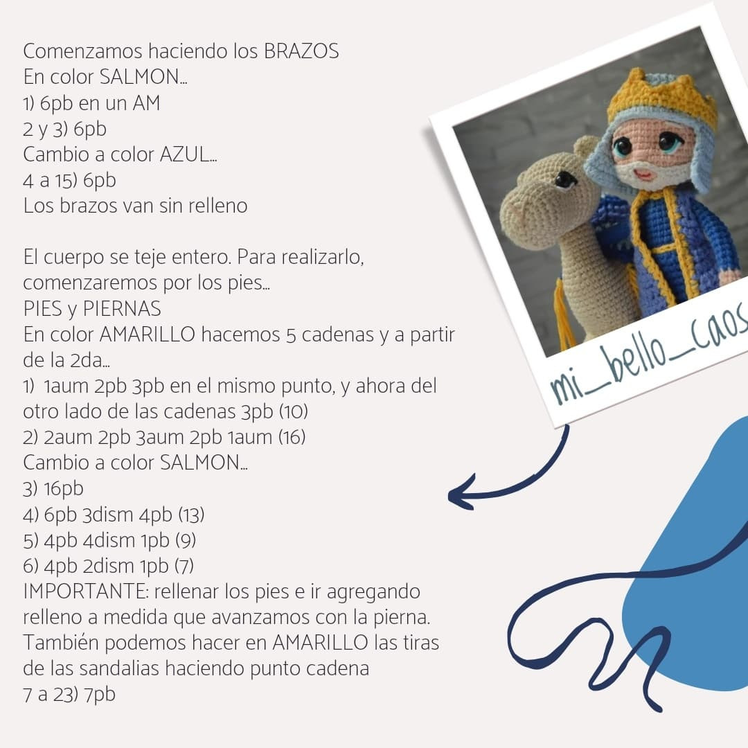 Patrón amigurumi gratis: Belén navideño
