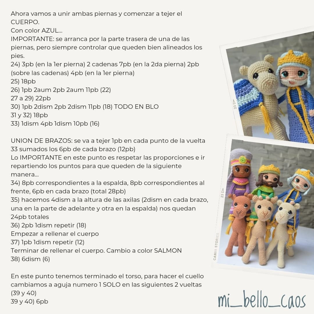 Patrón amigurumi gratis: Belén navideño