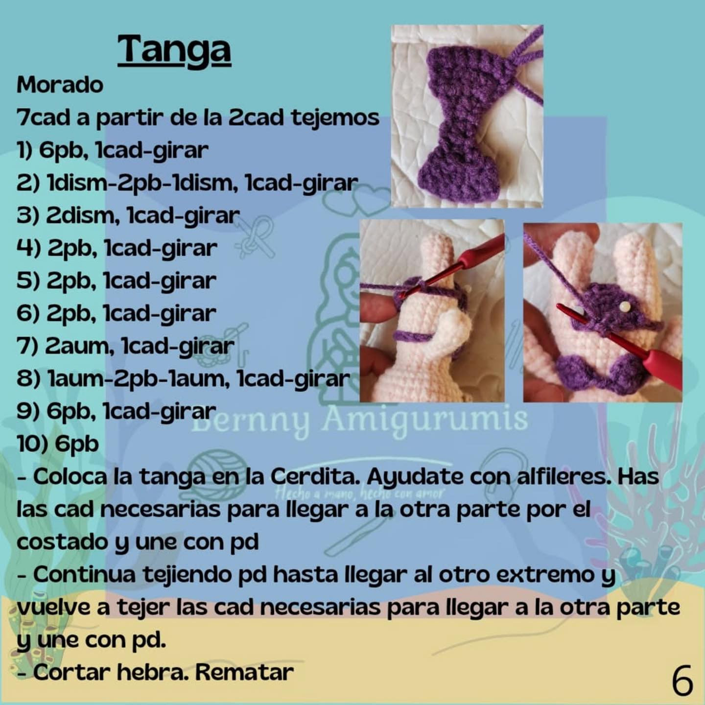 Patrón Amigurumi gratis: Betty la Cerdita