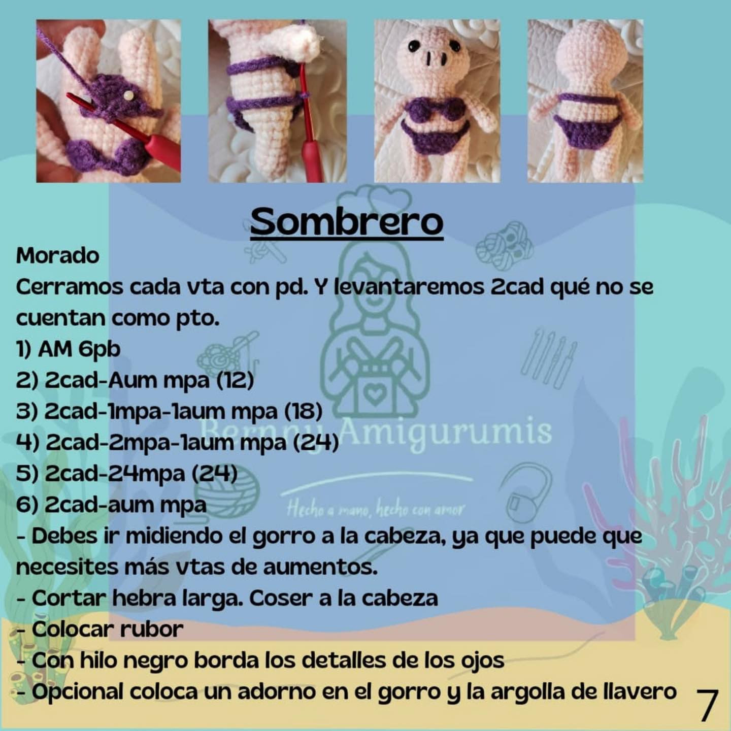 Patrón Amigurumi gratis: Betty la Cerdita