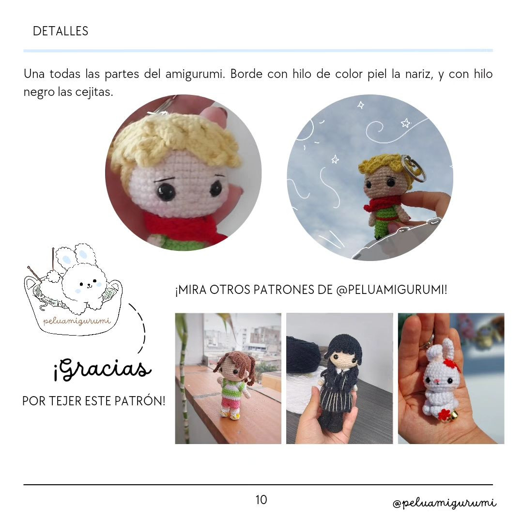 Patrón amigurumi gratis: El Principito