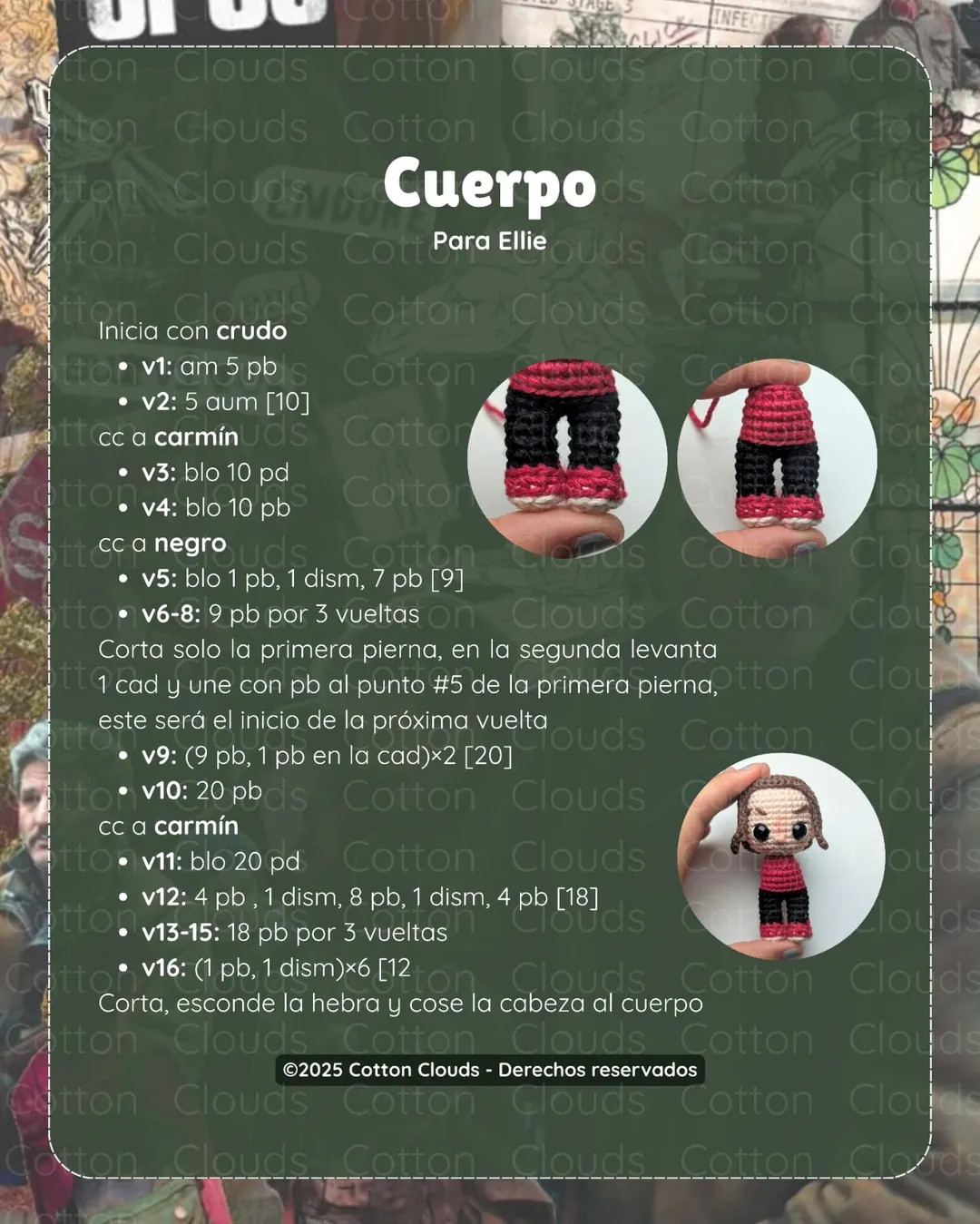 Patrón amigurumi gratis: Ellie & Joel