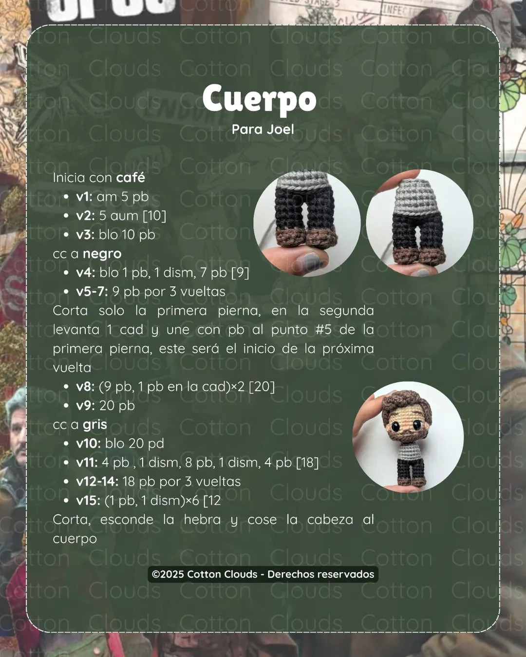 Patrón amigurumi gratis: Ellie & Joel