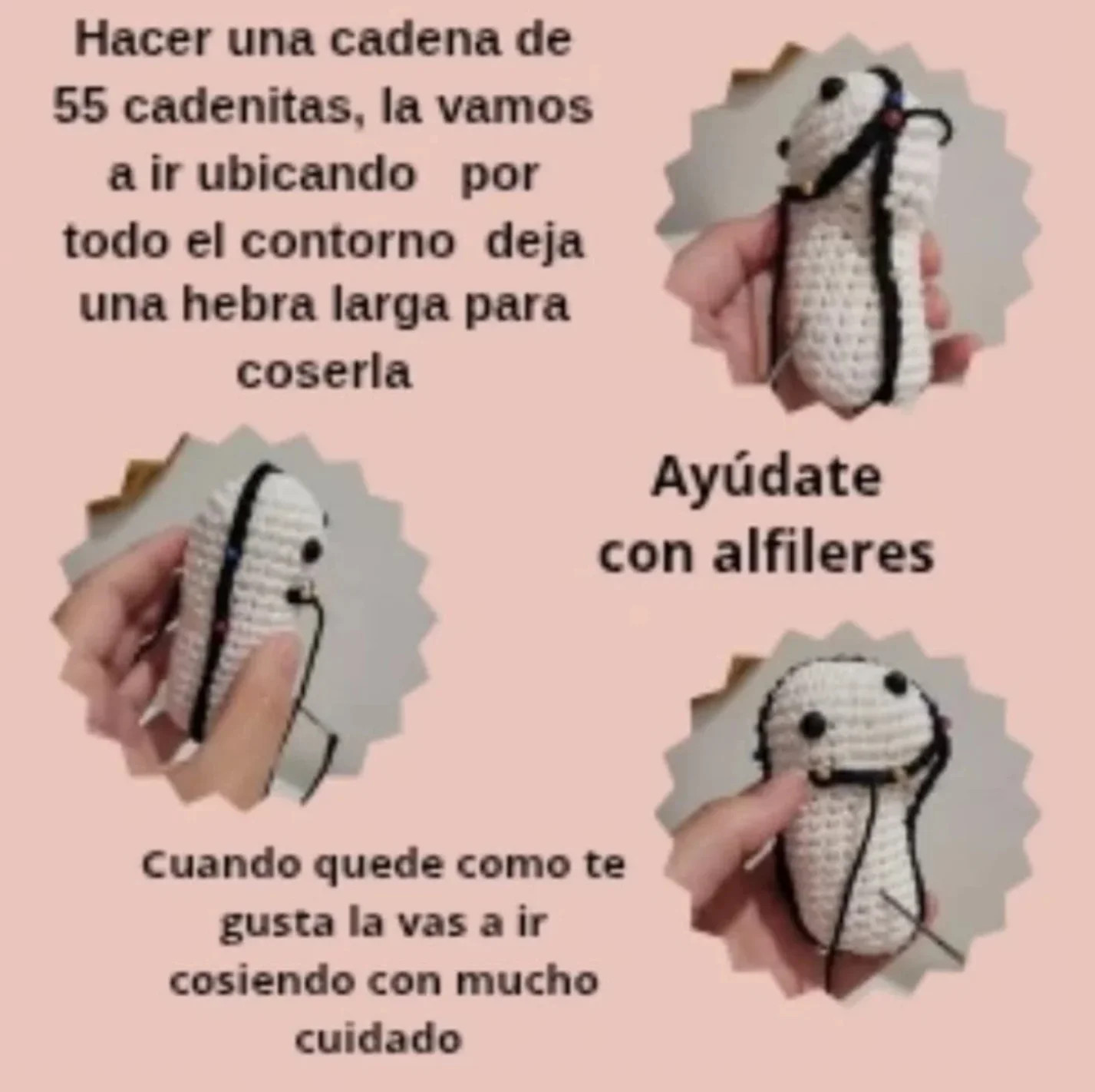 Patrón amigurumi gratis: Llaveros encantadores