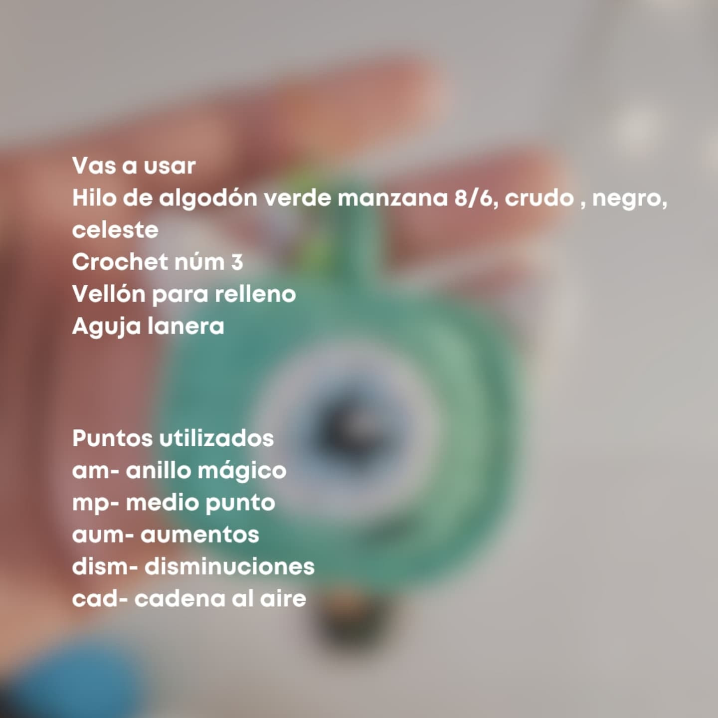 Patrón amigurumi gratis: Mini Mike