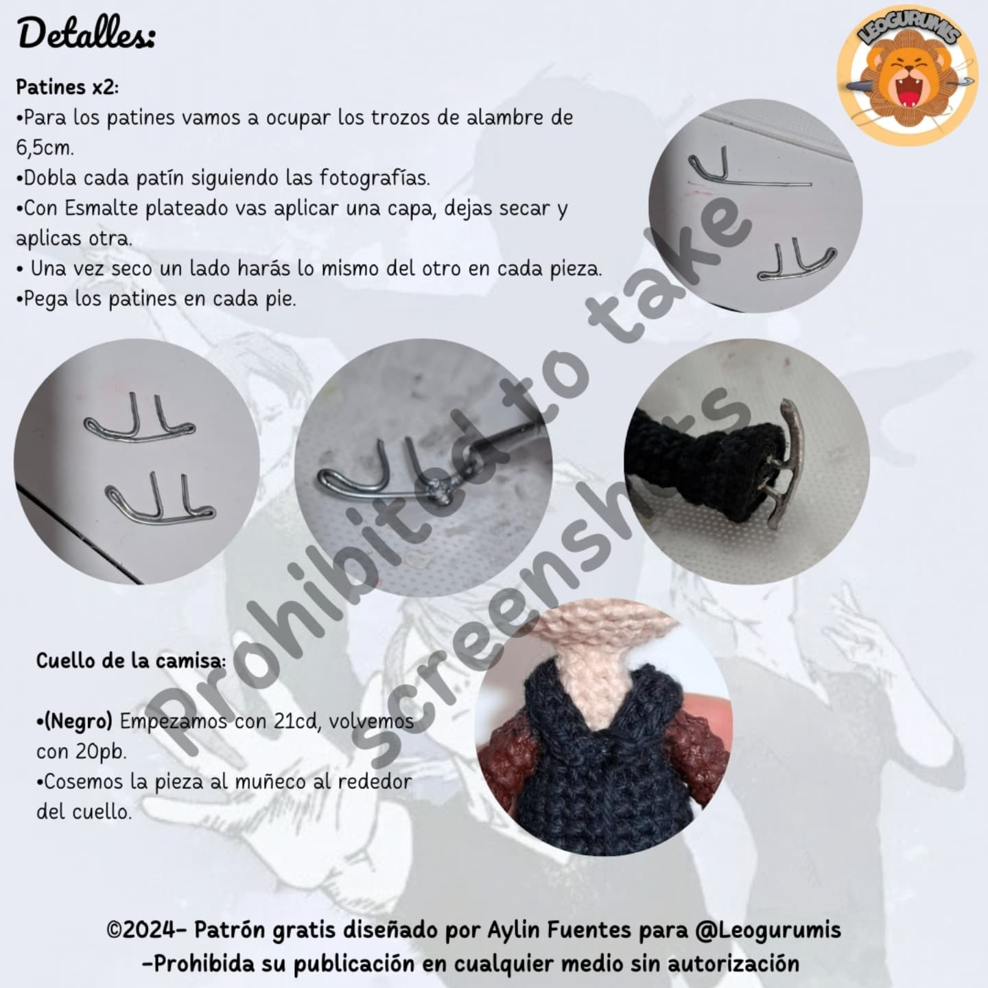 Patrón amigurumi gratis: Victor Nikiforov