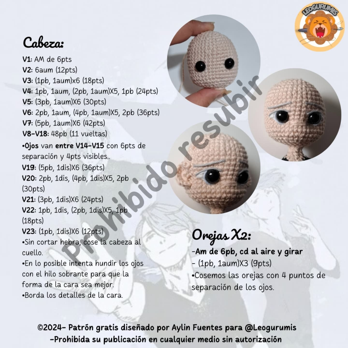 Patrón amigurumi gratis: Victor Nikiforov