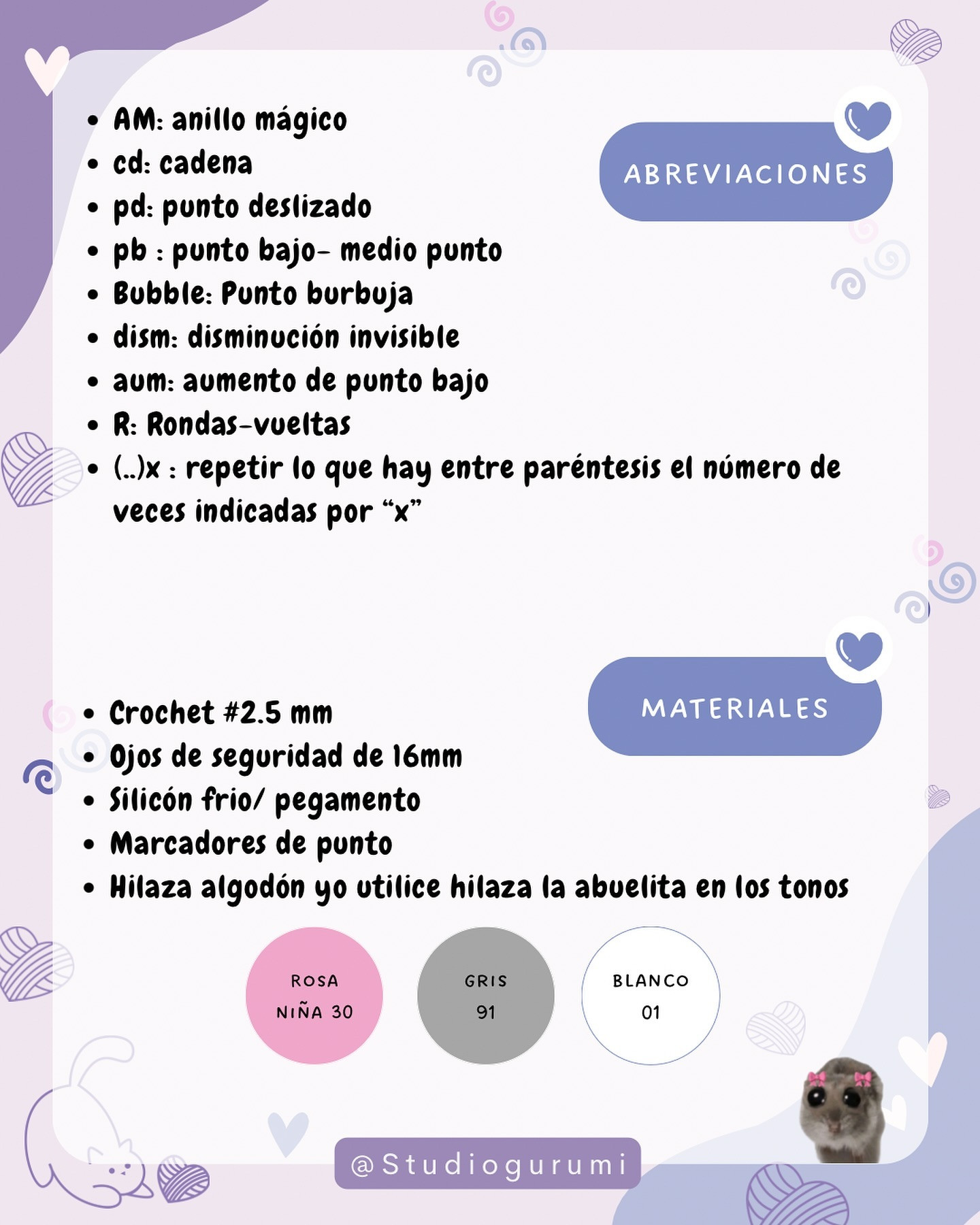 Patrón amigurumi gratuito: Llavero hámster triste.