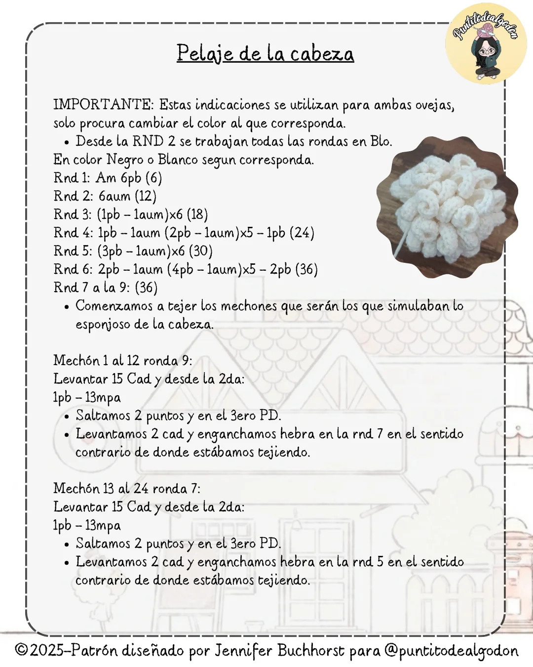 Patrón amigurumi gratuito: Ovejas kawaii a crochet