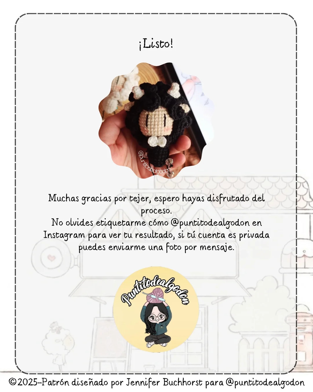 Patrón amigurumi gratuito: Ovejas kawaii a crochet