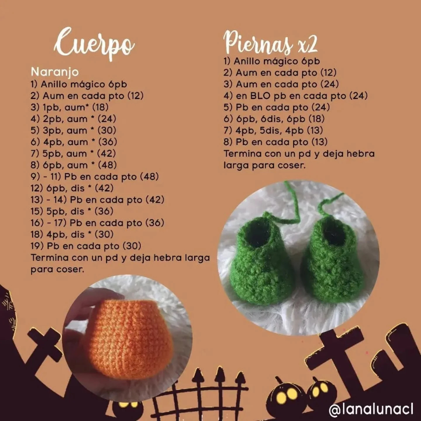 Patrón amigurumi Hello Kitty calabaza gratis