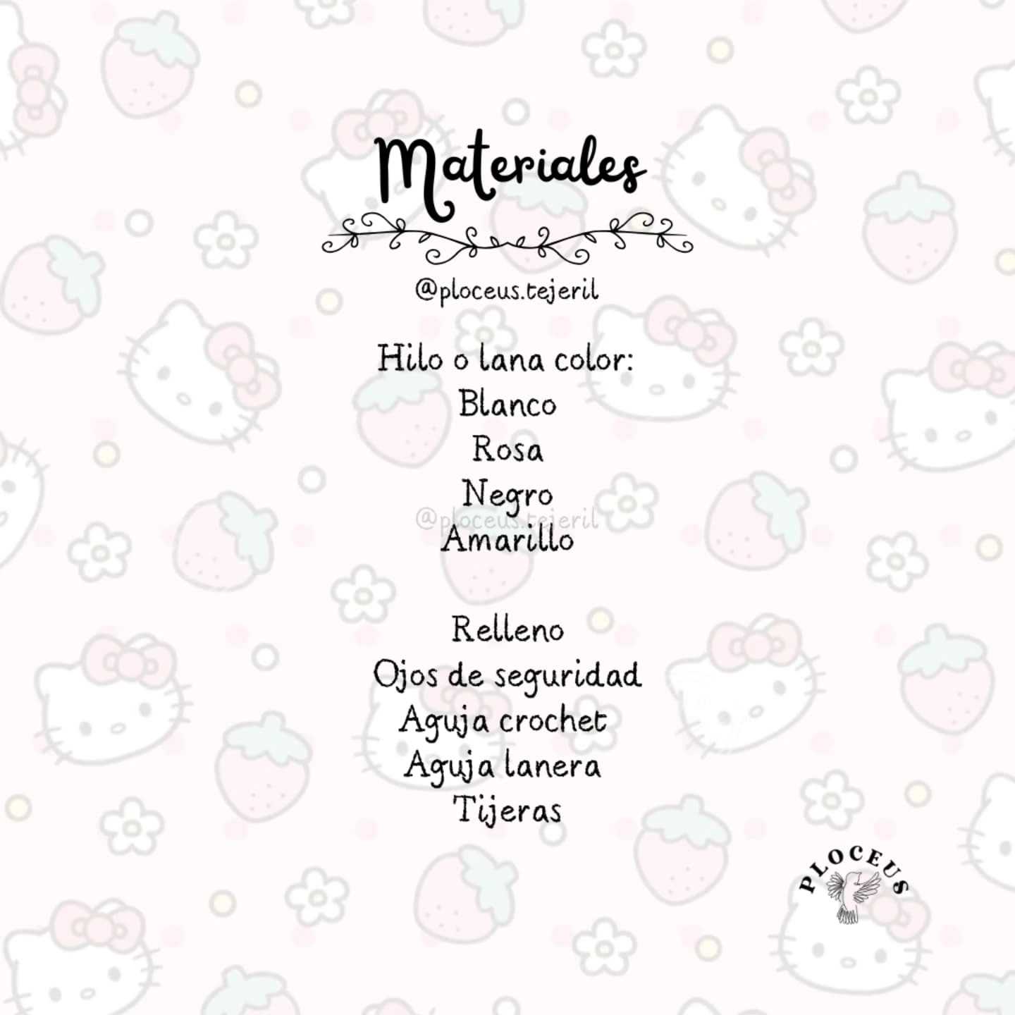 Patrón amigurumi Hello Kitty: Guía paso a paso