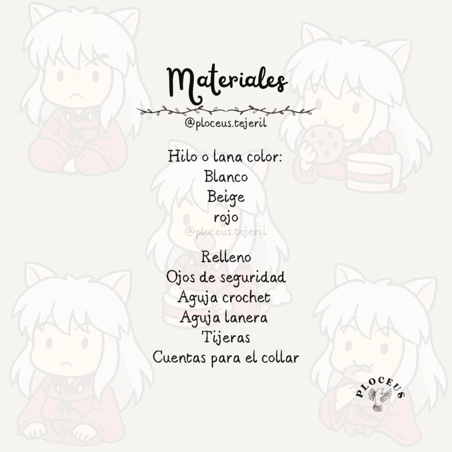 Patrón Amigurumi InuYasha: Guía Completa de Crochet
