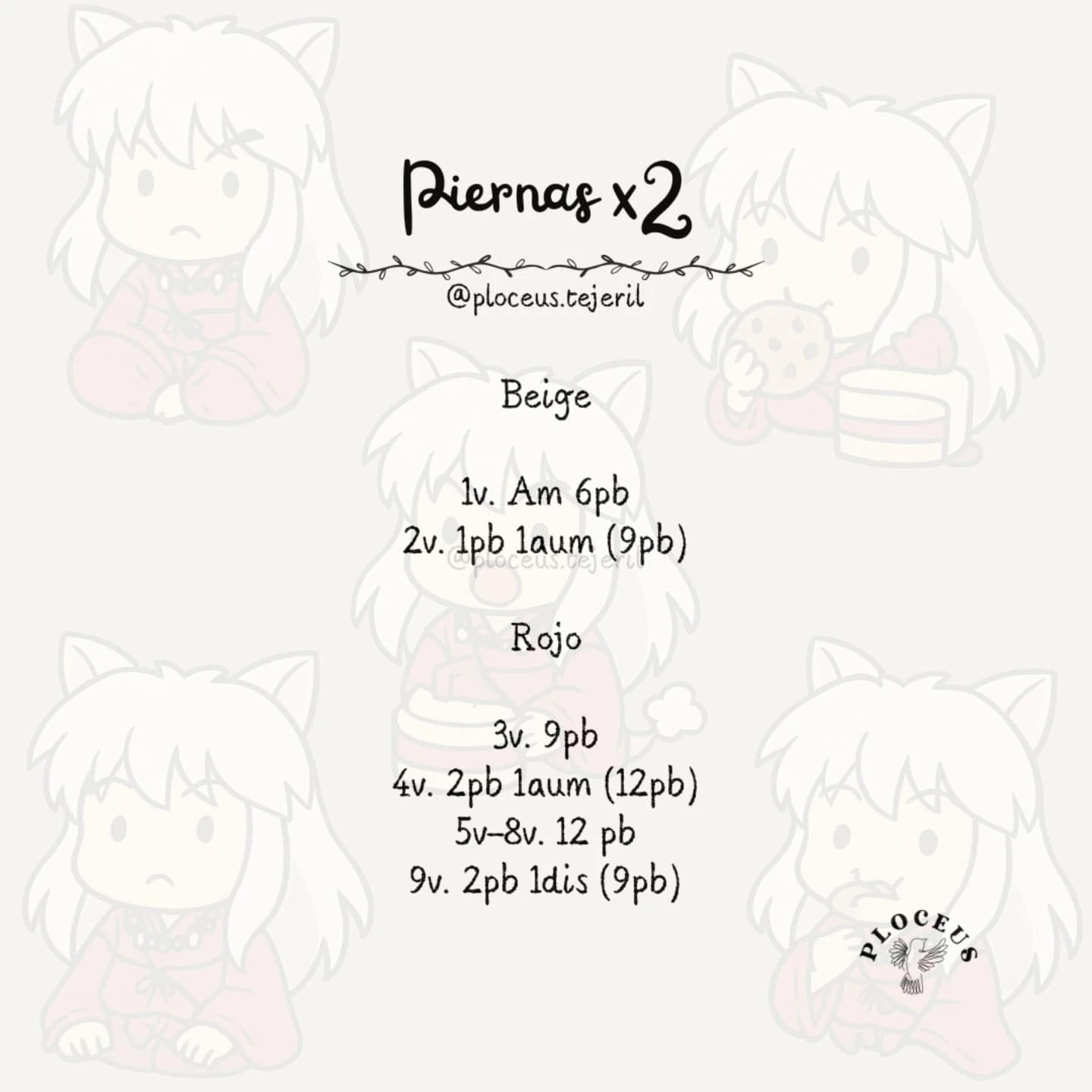 Patrón Amigurumi InuYasha: Guía Completa de Crochet