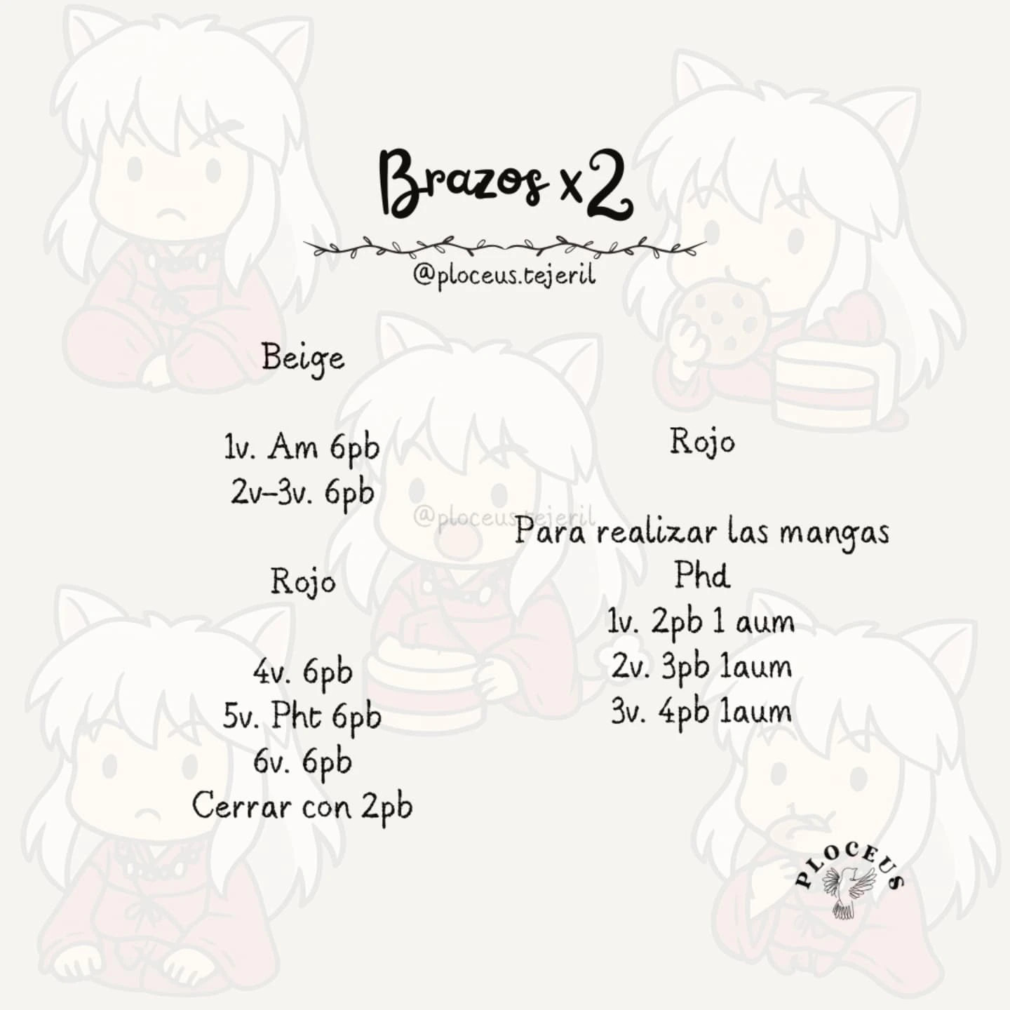 Patrón Amigurumi InuYasha: Guía Completa de Crochet