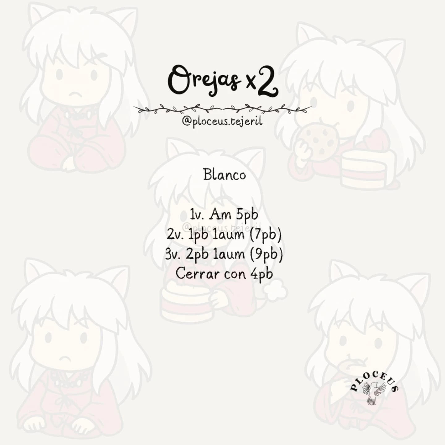 Patrón Amigurumi InuYasha: Guía Completa de Crochet