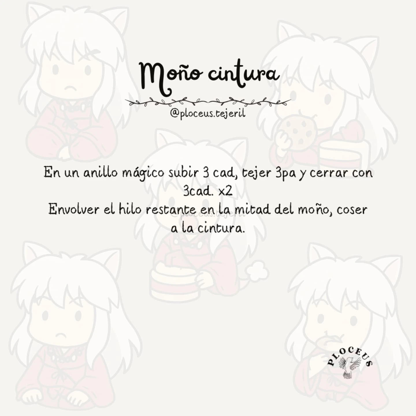 Patrón Amigurumi InuYasha: Guía Completa de Crochet
