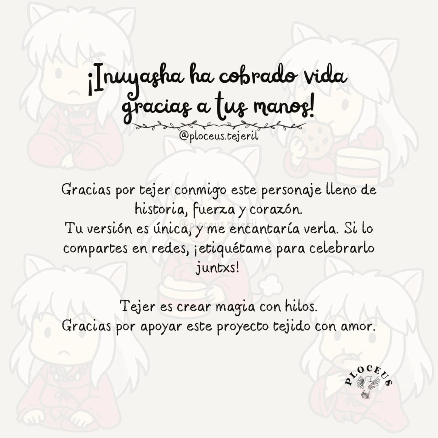 Patrón Amigurumi InuYasha: Guía Completa de Crochet
