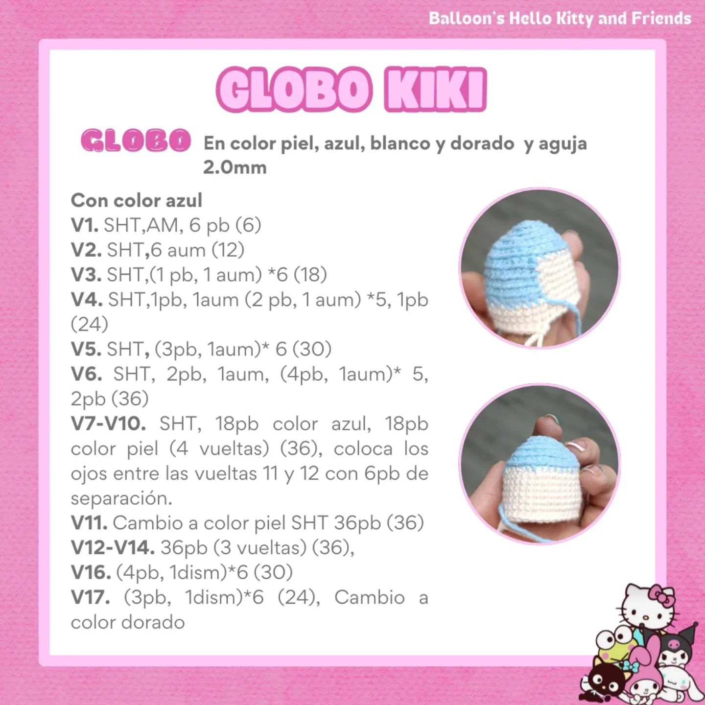 Patrón amigurumi Kiki Balloon gratis