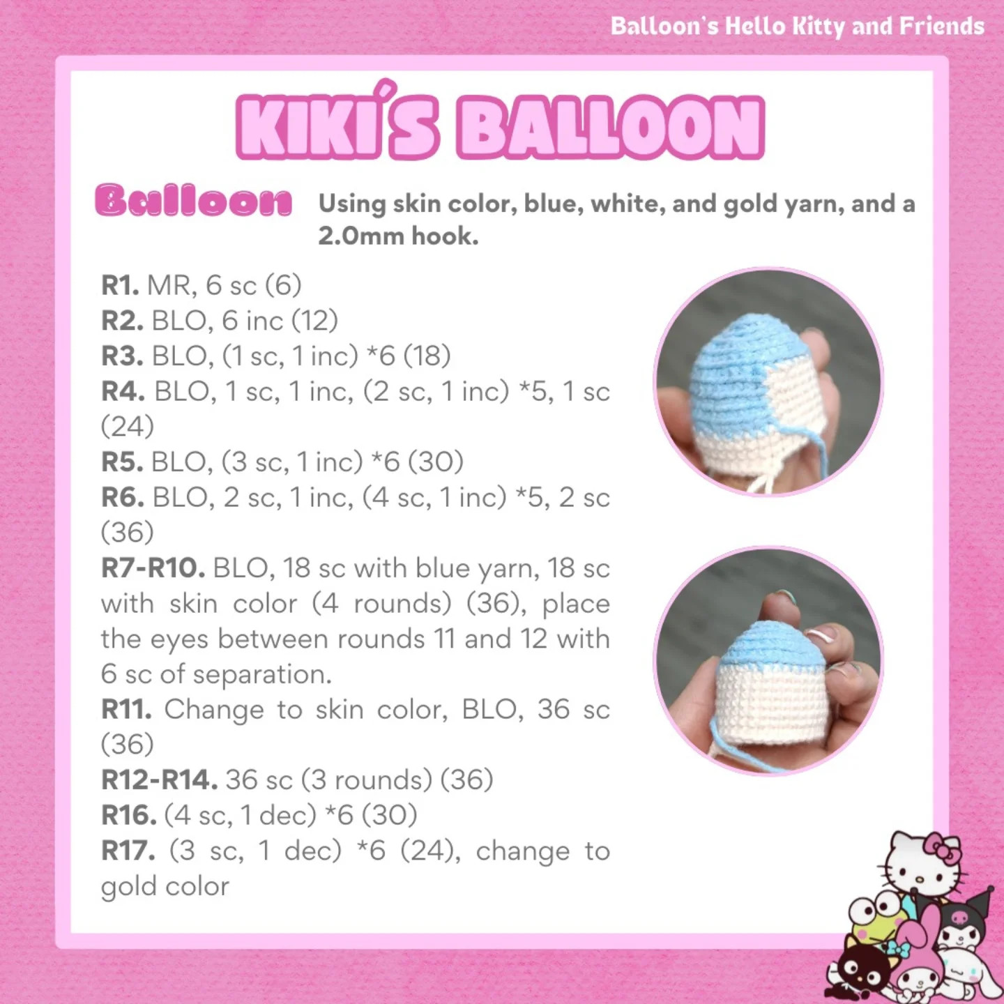 Patrón amigurumi Kiki Balloon gratis