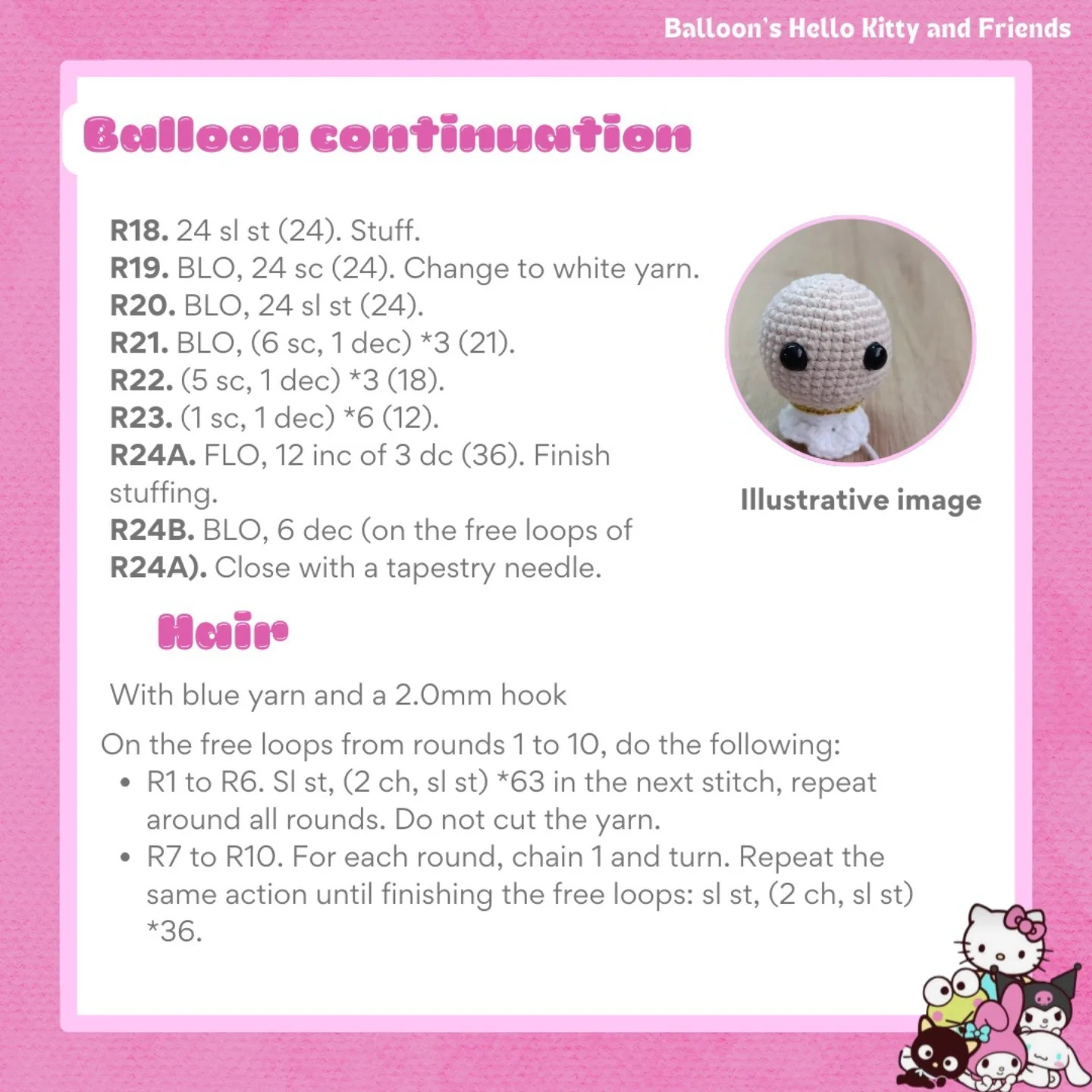 Patrón amigurumi Kiki Balloon gratis