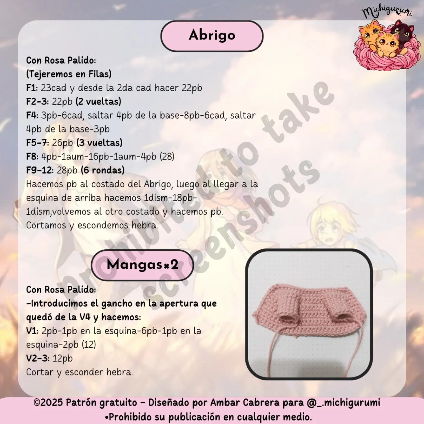 Patrón amigurumi Mikasa Ackerman gratis