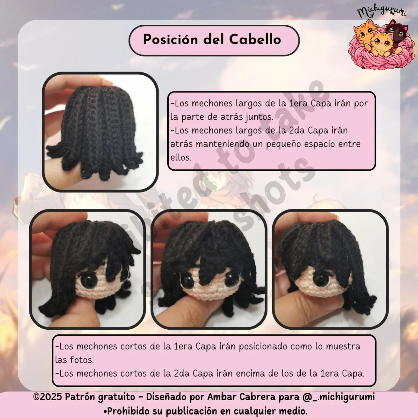 Patrón amigurumi Mikasa Ackerman gratis