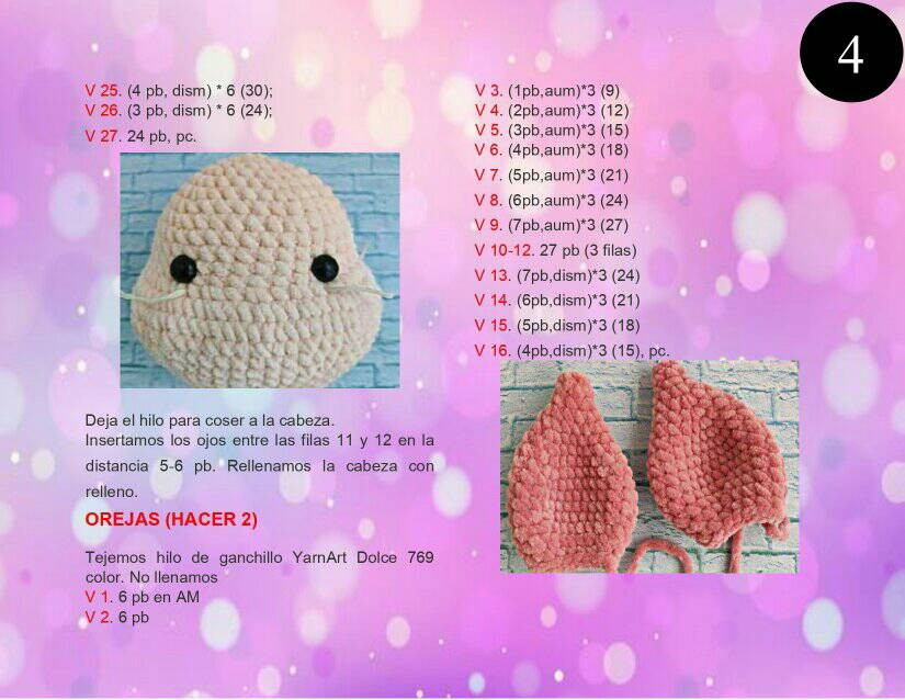 Patrón Amigurumi Piglet Gratis: Paso a Paso