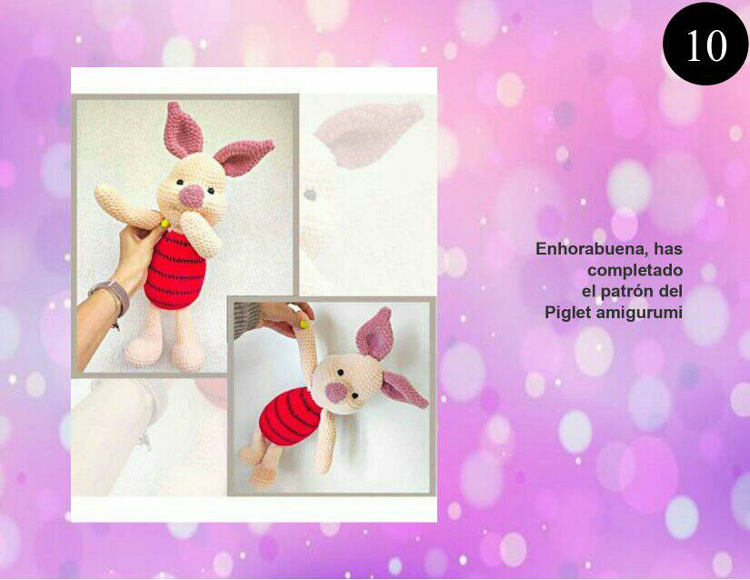 Patrón Amigurumi Piglet Gratis: Paso a Paso