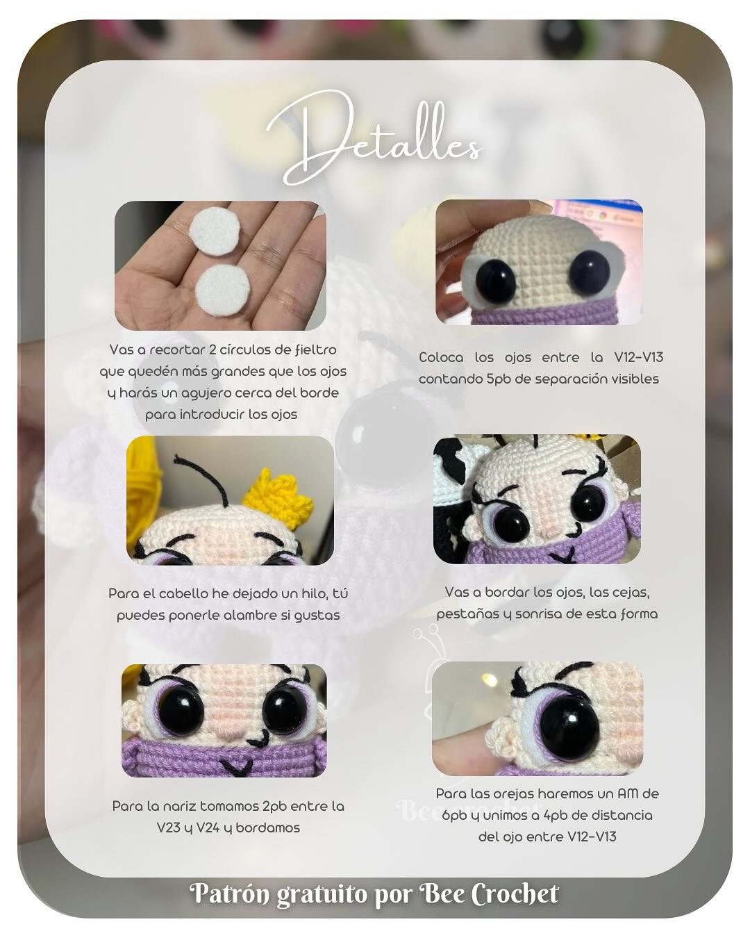 Patrón Amigurumi Pooof Gratis: Mócate un personaje adorable.