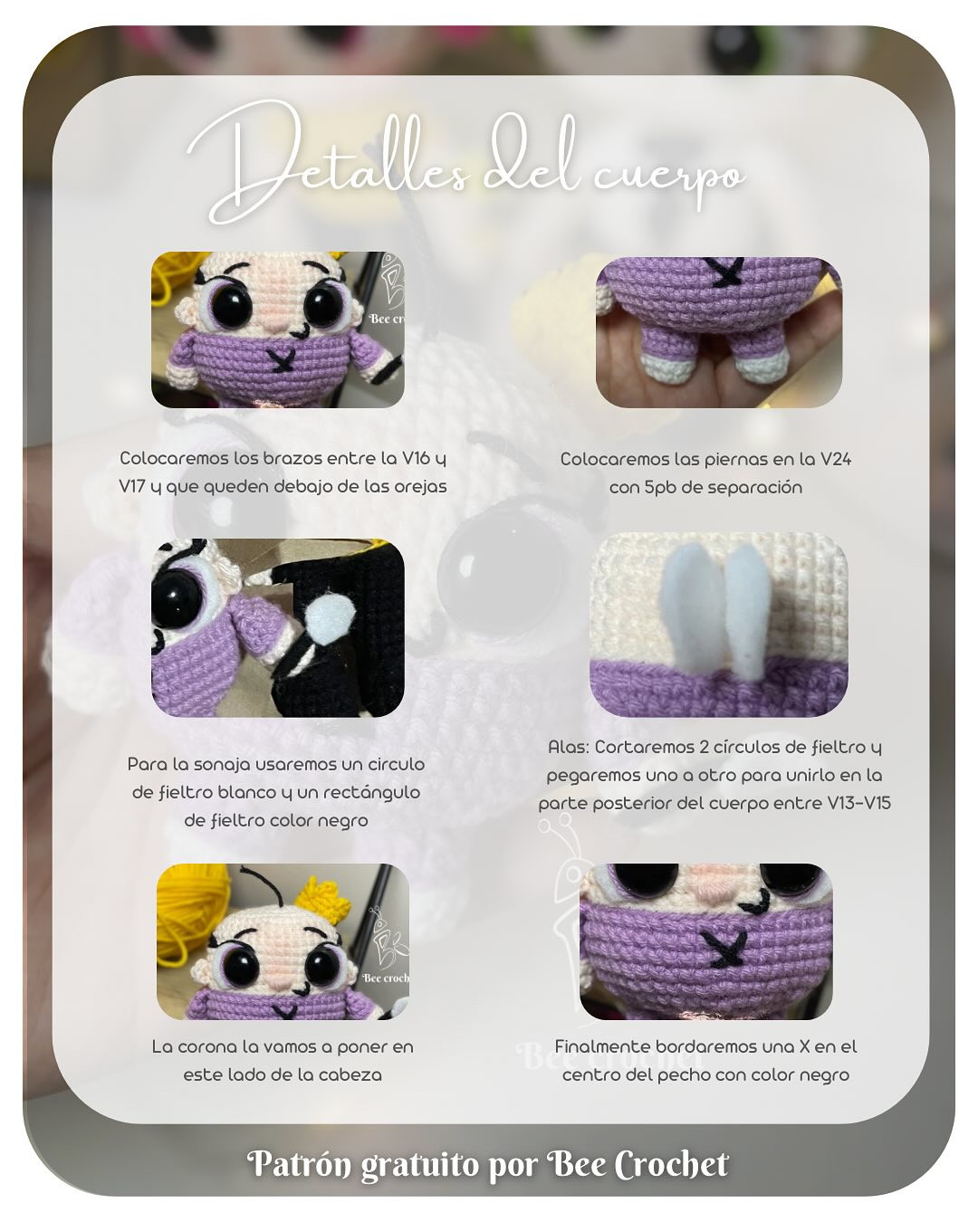 Patrón Amigurumi Pooof Gratis: Mócate un personaje adorable.