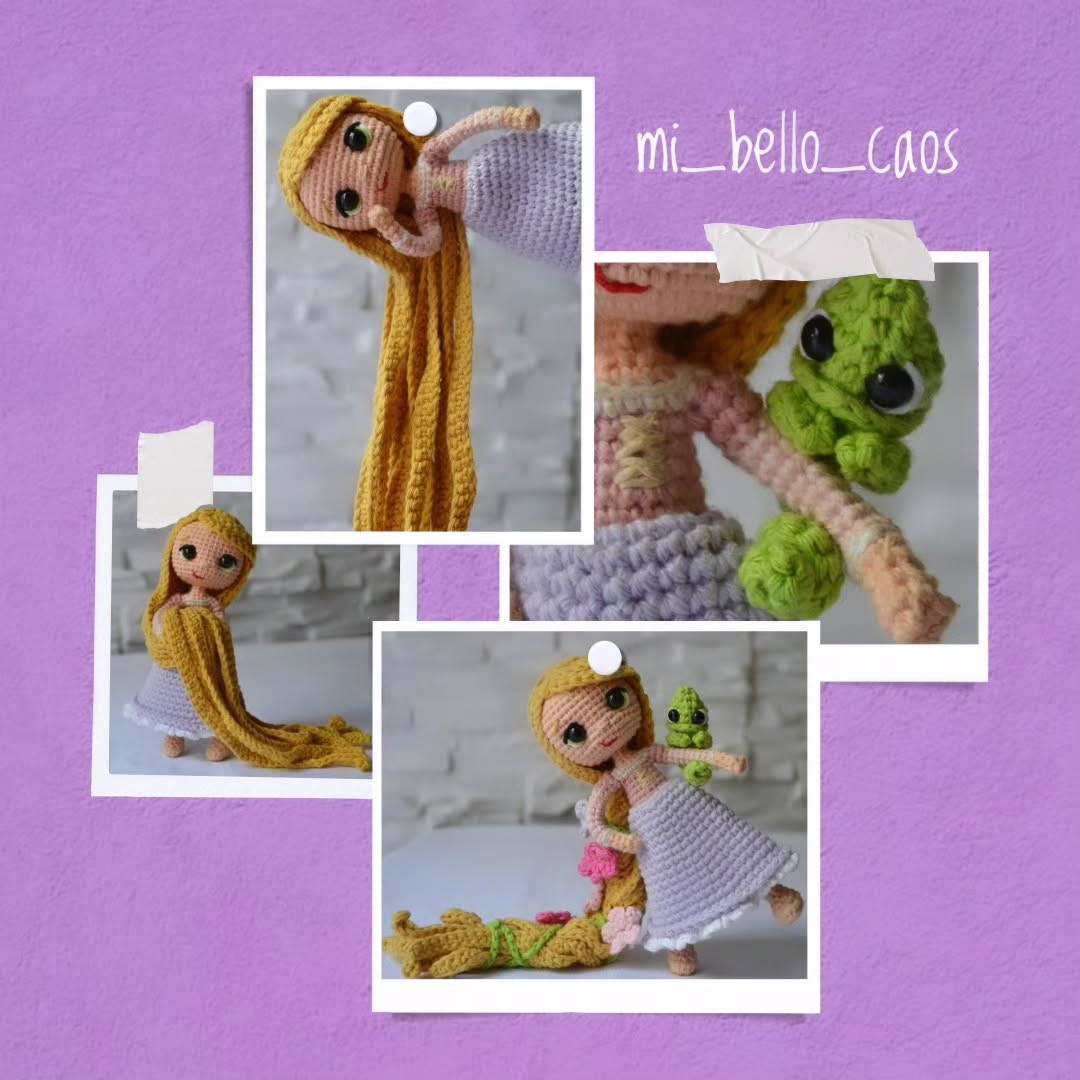 Patrón amigurumi Rapunzel: Parte 1