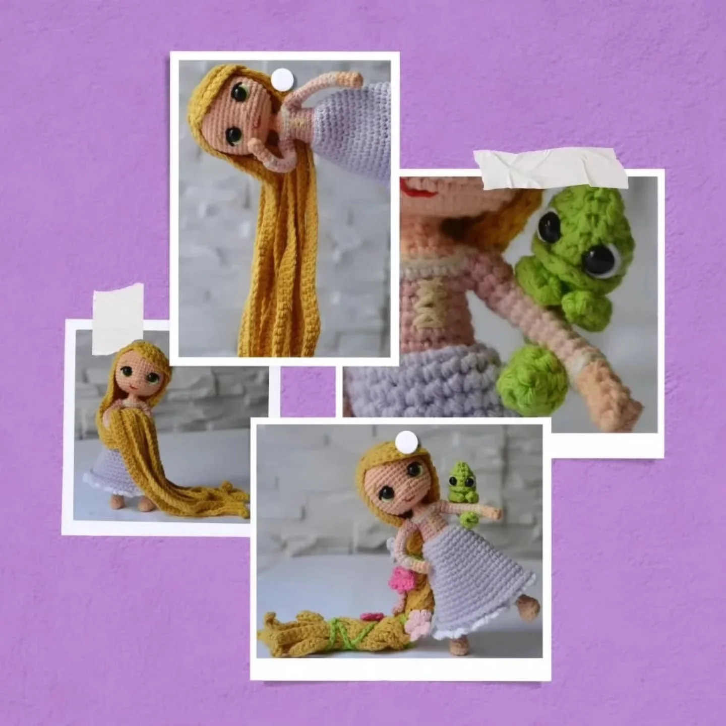 Patrón amigurumi Rapunzel: Parte 1