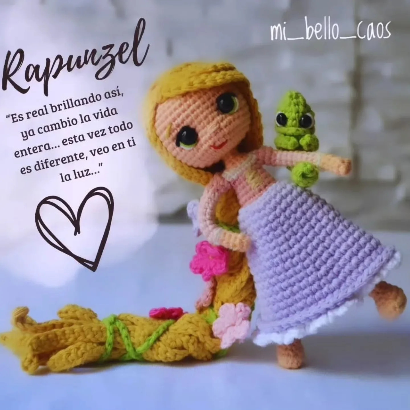 Patrón amigurumi Rapunzel: Parte 1