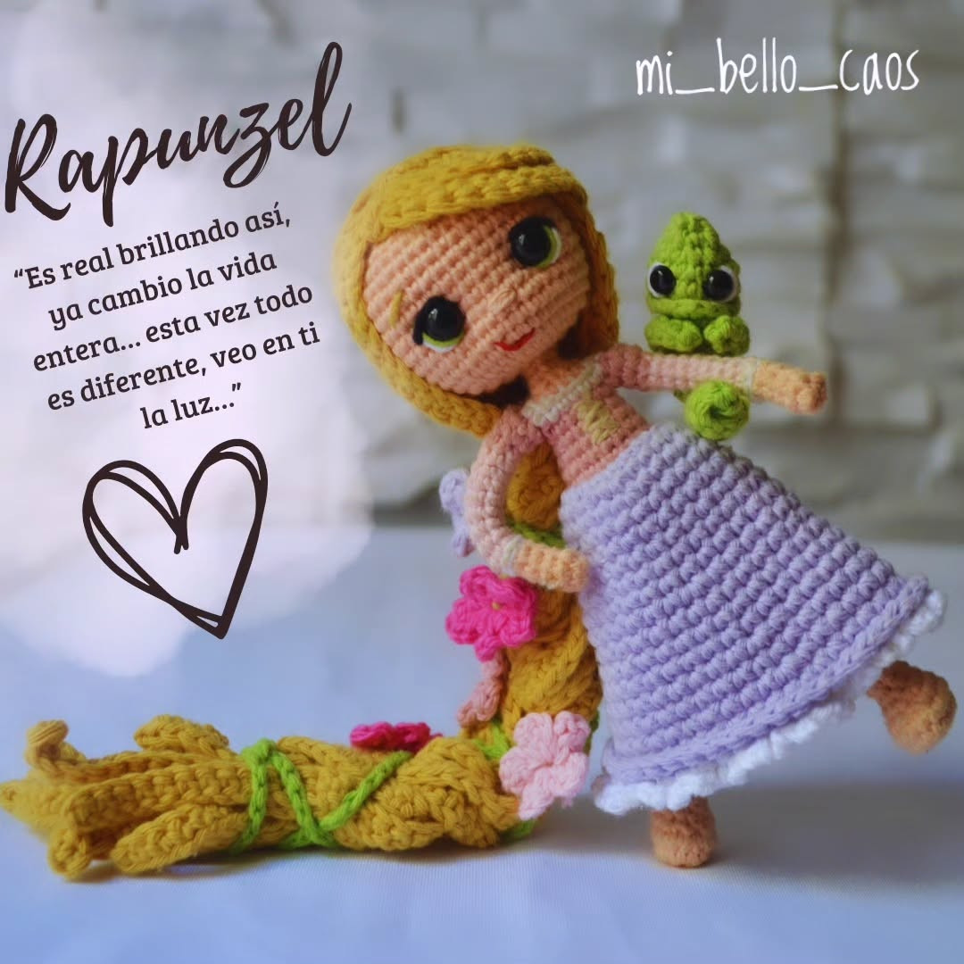 Patrón amigurumi Rapunzel: Parte 1