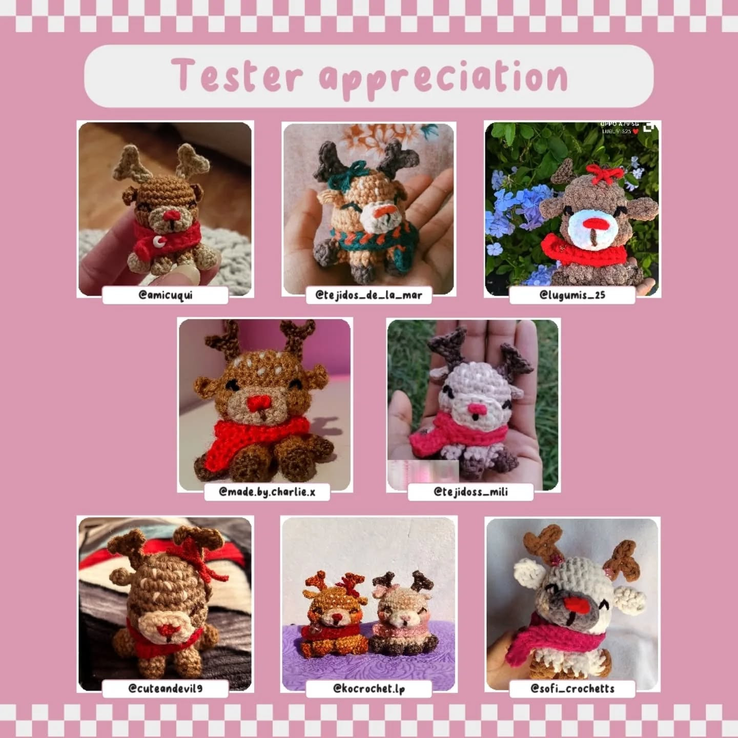 Patrón amigurumi reno navideño gratis con vídeo tutorial