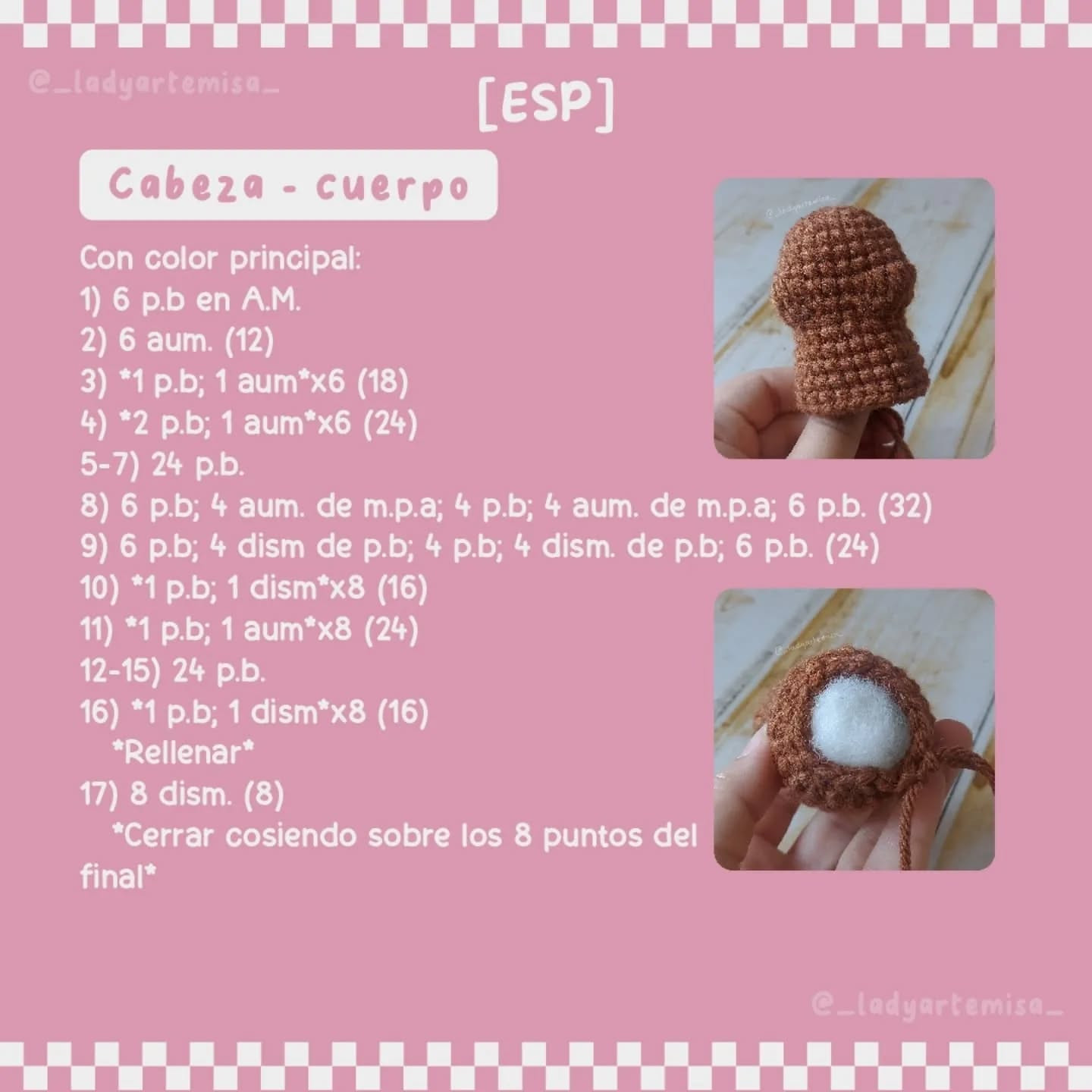 Patrón amigurumi reno navideño gratis con vídeo tutorial