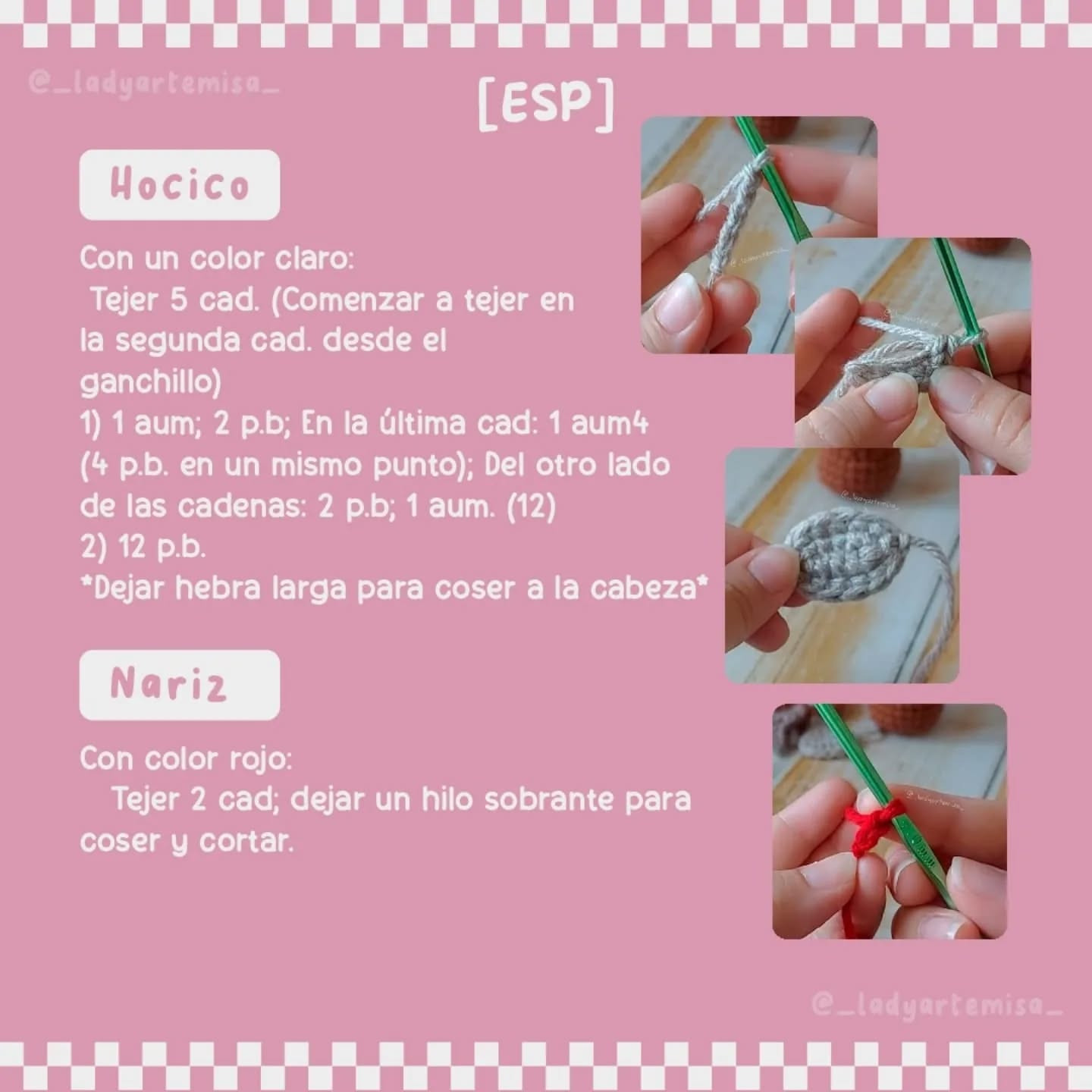Patrón amigurumi reno navideño gratis con vídeo tutorial