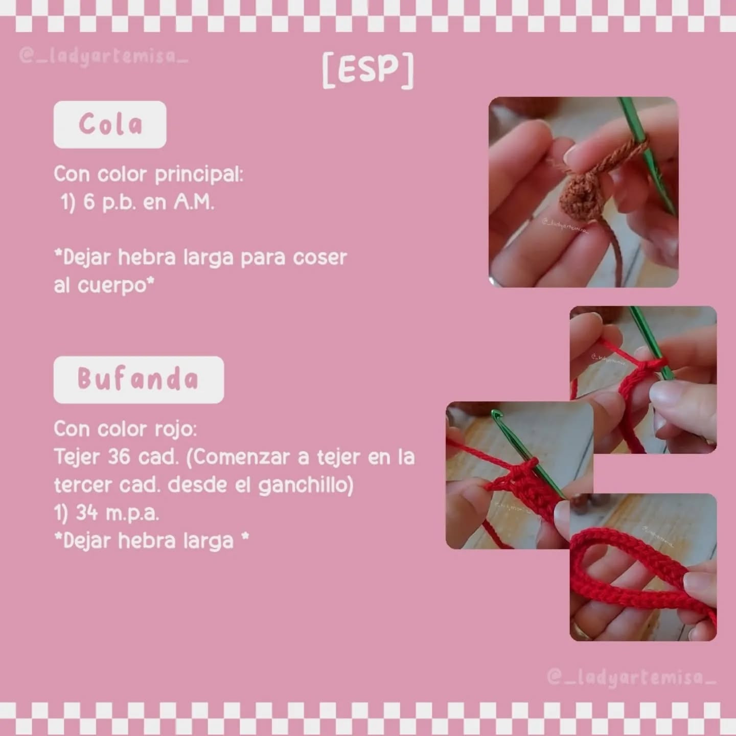 Patrón amigurumi reno navideño gratis con vídeo tutorial