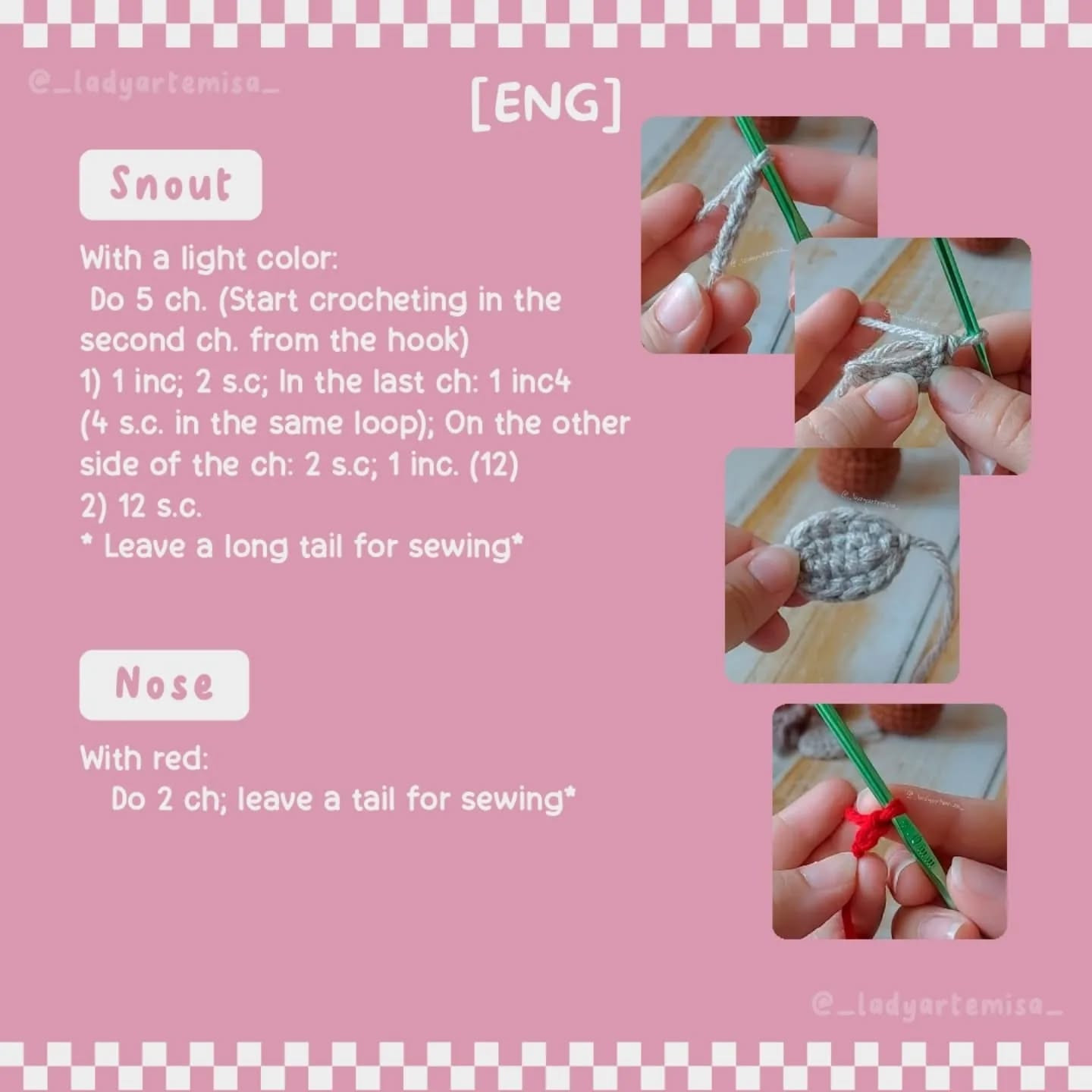 Patrón amigurumi reno navideño gratis con vídeo tutorial
