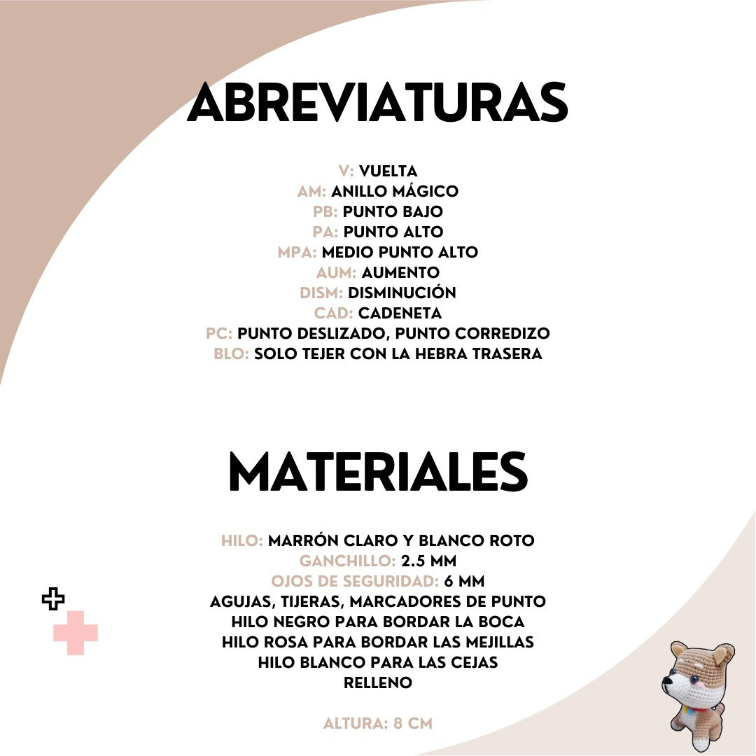 Patrón amigurumi Shiba Inu gratis