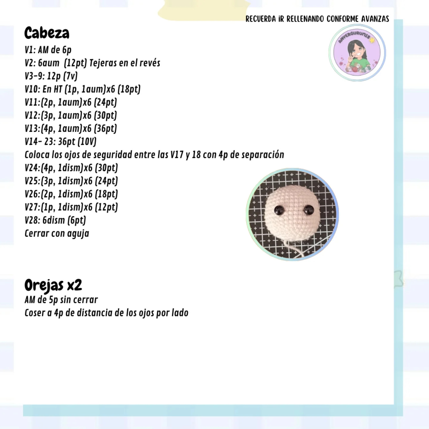 Patrón amigurumi Shiro gratis: Colección Sanrio Boys