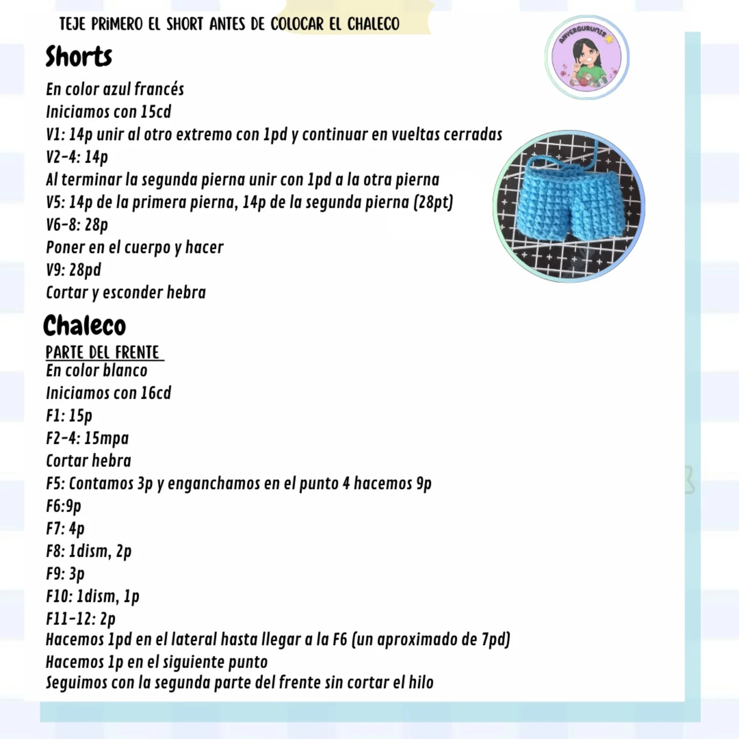 Patrón amigurumi Shiro gratis: Colección Sanrio Boys