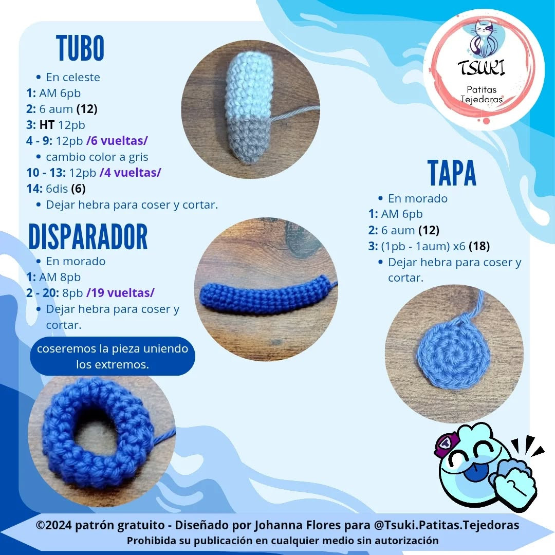 Patrón Amigurumi Squeak Gratis