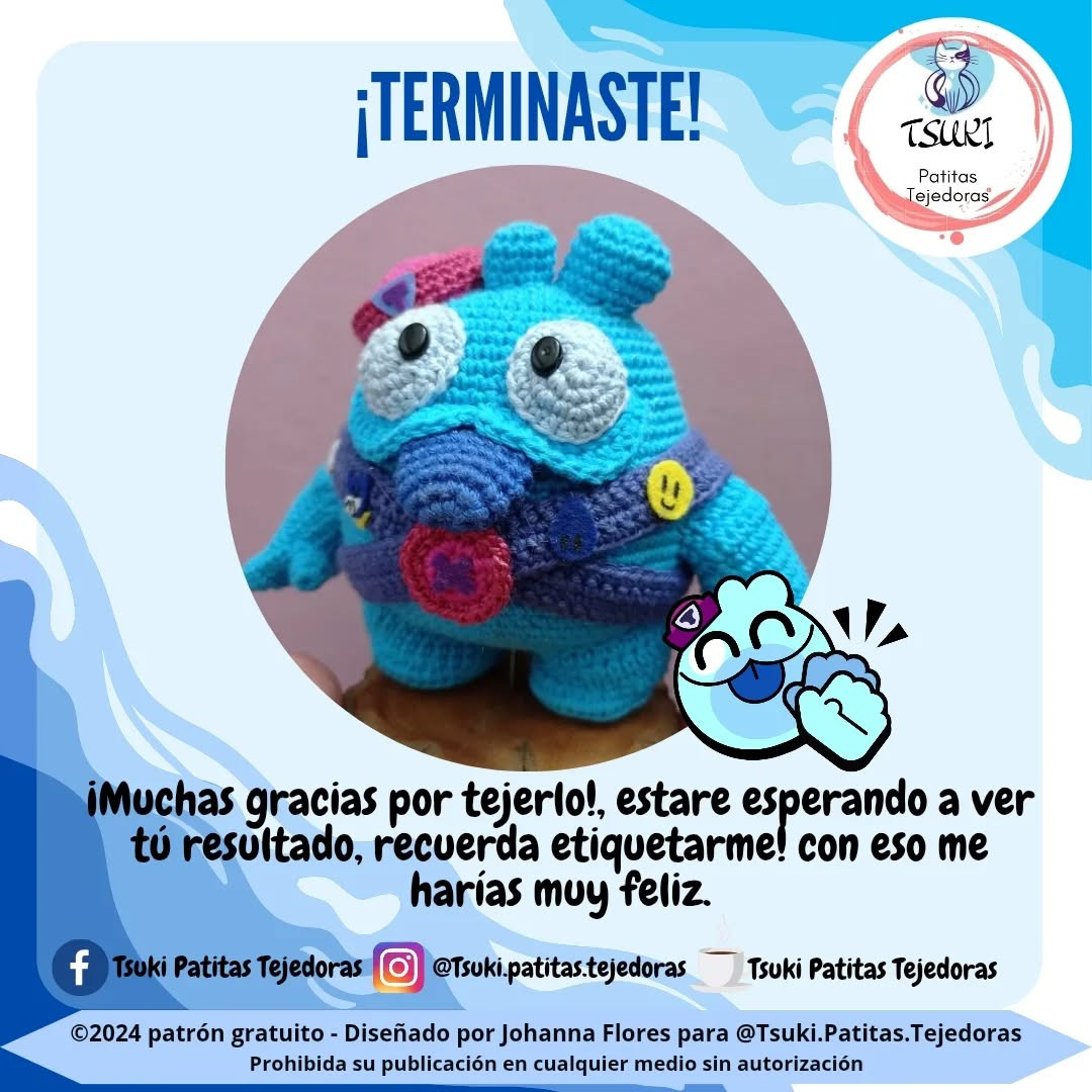 Patrón Amigurumi Squeak Gratis