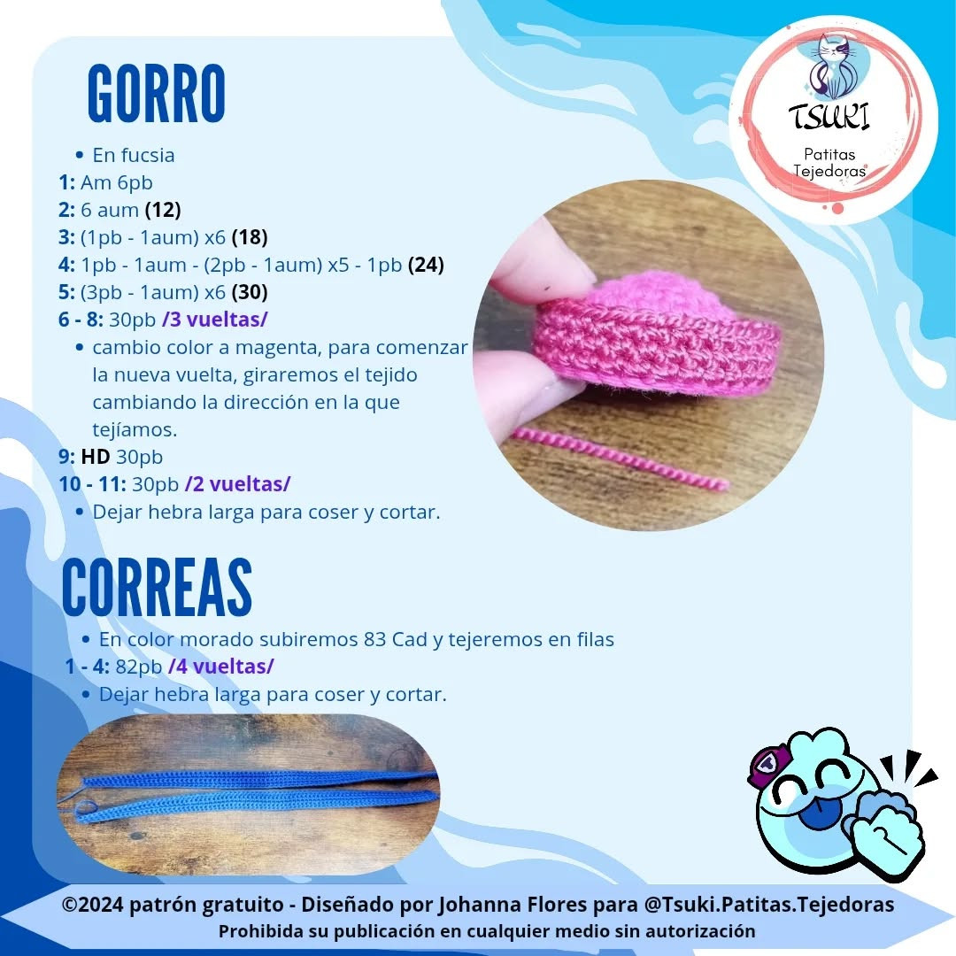Patrón Amigurumi Squeak Gratis